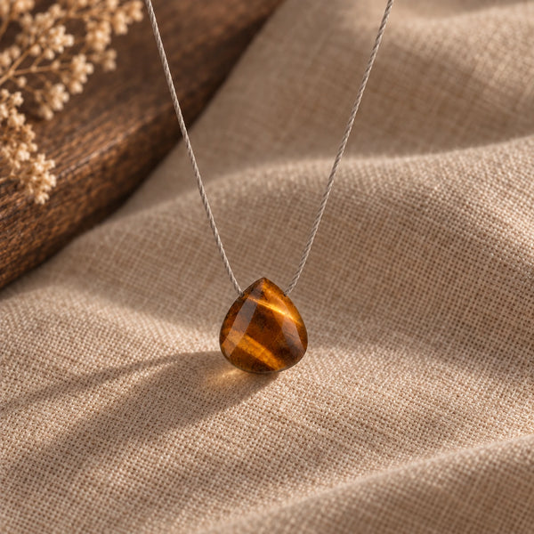 Tiger Eye fine cord necklace 01 hero