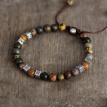 Tibetan Warrior Natural Stone Bracelet