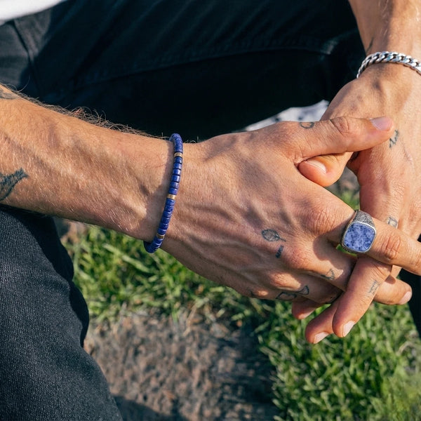 Lapis Lazuli Natural Stone Bracelet Self awareness, Growth & Wisdom